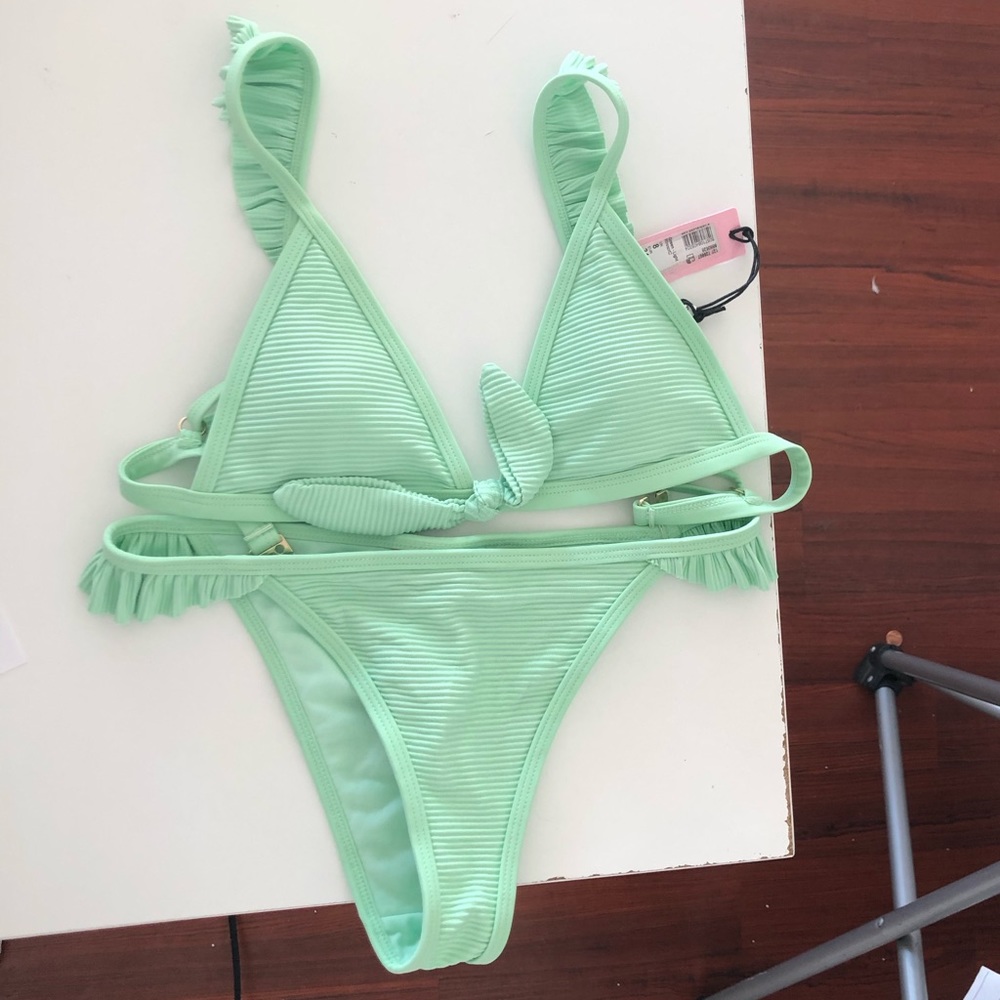 River Island mint green swimsuit